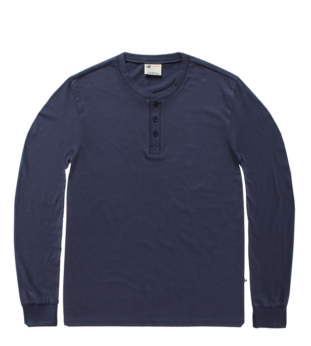 3536 - Shoreline long sleeve henley shirt - Vintage Industries